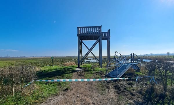Wéér vernieling uitkijktoren Binnenveld